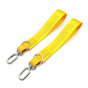 YYX Air Tag Key Lanyard Short Yoga Fitness Silver <b>Personalised</b> Embroidered Nylon Eco-Friendly Custom Logo Keychain for Women Men - Product Image 3