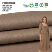 Tissu Tissé 100% Lin Écologique Européen 235 g/m² de Poids Moyen Respirant pour Vestes, Costumes, Chemises et Pantalons d'Automne-Hiver