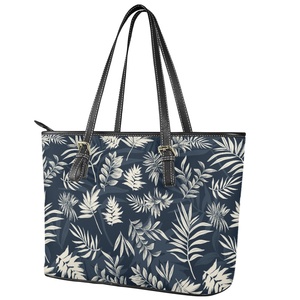 Sac à main de style hawaïen Puakenikeni design pour femmes sacs à main de luxe en cuir de grande capacité pour femmes - Product Image 5
