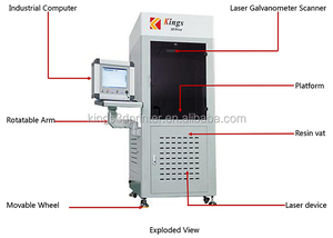 Kings sla600 SLA <span class=keywords><strong>3D</strong></span> máy in 600*600*400mm Độ chính xác cao công nghiệp SLA Laser lớn <span class=keywords><strong>3D</strong></span> máy in - Product Image 5