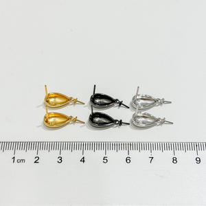 S925 <b>Silver</b> DIY <b>Pearl</b> Accessories Smooth <b>Silver</b> Earnail with 10-15mm Round Beads for <b>Earrings</b> 22202 Accessory - Product Image 3