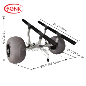 YONK – chariot de Kayak robuste à largeur réglable avec de grandes roues de ballon - Product Image 3