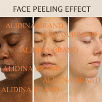 Éponge exfoliante naturelle aux algues et herbes pour la resurfaçage de la peau, élimination des taches d'acné, de pigmentation, des taches brunes et des vergetures