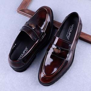 Zapatos Casuales de Piel Genuina con Punta en Pico, Suela Gruesa, Amortiguación, Transpirables y Ligeros para Otoño, Negocios y Fiestas - Product Image 3