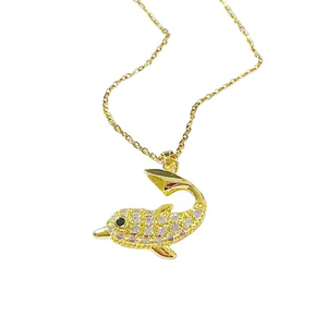 High Quality New Trendy Gold Plated <b>Copper</b> Colored Diamond Zircon Animals Pendant for Jewelry Making - Product Image 6