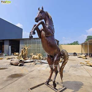 Scultura di Cavallo Arabo in Bronzo YouFine a Grandezza Naturale, Realizzata a Mano per Decorazione Artistica di Giardini ed Esterni - Product Image 5