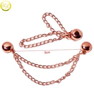 Ropa de alta calidad, ajustador de cadena de fijación de Metal, precio barato, Clips de sujeción para cintura, Color dorado, traje de baño, cadena magnética de Metal - Product Image 5