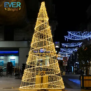 4Ft Spiral Christmas Tree Light Holiday outdoor Decoration led christmas tree light