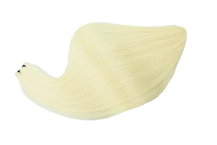 Gorgeous Human Hair Extensions Genius Weft Light Blonde #60 Bone Straight 80% Ratio Genius Weft Hair Extensions