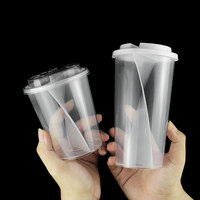 Gobelets jetables en PP à double compartiment OEM ODM - Gobelets épais pour café et jus, parfaits pour les fêtes, le camping et les couples