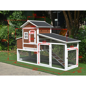 Tavuk evi Brooder kafes çiftlik yuva tavuk kümesleri toptan çiftlik ahşap büyük tavuk kafesi Pet ev yuva kutusu Roost - Product Image 4