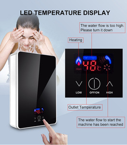 Calentador de Agua Eléctrico Instantáneo HAILIJING para <span class=keywords><strong>Ducha</strong></span>, 5500W, Control Táctil, Uso en Hoteles, Pantalla LED, Calentamiento Rápido, Baño - Product Image 5
