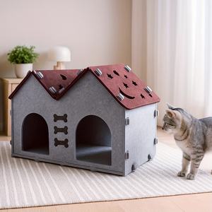 Multifunctional Hexagonal Cat Tunnel Bed Pet Cage Scratching <b>Board</b> Wool Indoor Outdoor Play Rest Claw Sharpening Multiple Cats - Product Image 2