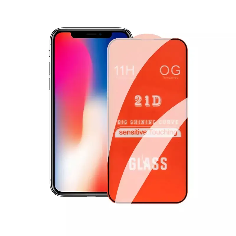 Kính Cường Lực 21d Chuyên Nghiệp Cho iPhone 13 14 12 11 Cho Realme X X2 XT 730G U1RENO Q5 2 PRO 3 3i 3PRO 5 5i 5 PRO 6 6S 6i