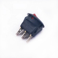 Interrupteur à bascule rond série KCD8 on off 250V 6A max interrupteur noir t85 noir couleur personnalisable