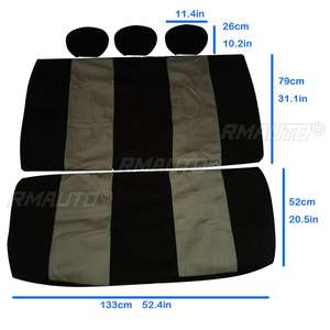 Juego de 7 Fundas Protectoras Universales para Asientos de Coche, Cojines para Sillas de Automóviles, Fundas de Tela Suave, Accesorios Interiores - Product Image 6