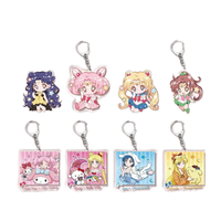 YAKELIKE Lindo Abrebotellas Personalizado de Metal con Diseño de Anime Sailor Moon Tsukino Usagi, Impresión UV, Resistente al Agua, Llavero Personalizado
