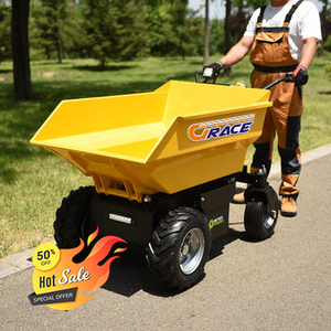 Chariot à main mini pliable pas cher en promotion, livraison gratuite, certifié EPA CE EUR5, chariot basculant léger à deux roues pour ferme, jardin et construction - Product Image 3