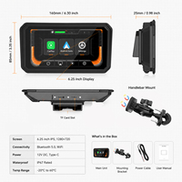 Soporte para Teléfono de Motocicleta Bestsonic, Alternativa al Sistema de Navegación Apple CarPlay de 6.25'' IP67 para Motocicleta con Soporte Magnético
