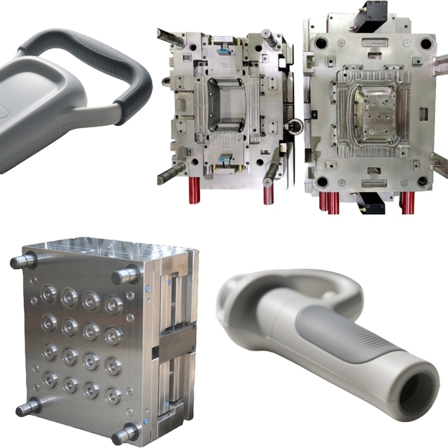 Professional Customize Mold Factory TECHMOULD ISO9001 Certified OEM/ODM Customized Plastics Handles Overmolding Handle Mold