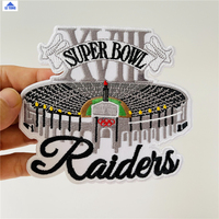 Patchs brodés personnalisés pour vêtements auto-adhésif, Patch brodé personnalisé, Patch Raider pour Jersey
