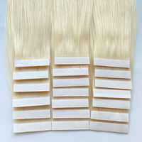 Extensions de cheveux naturels à bandes adhésives en gros, double épaisseur, cuticules alignées, 100 % cheveux brésiliens naturels, balayage, trame à bandes adhésives en PU