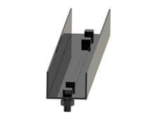 Supports de montage photovoltaïques réglables en alliage d'aluminium YZ Solar Rail, modèle YZ-R04, garantie 25 ans, haute résistance au vent pour les systèmes solaires