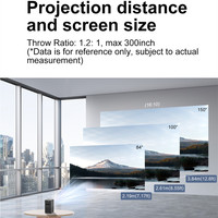 Mini projecteur de poche intelligent pour l'extérieur, projecteur Home cinéma 4K pour voyage