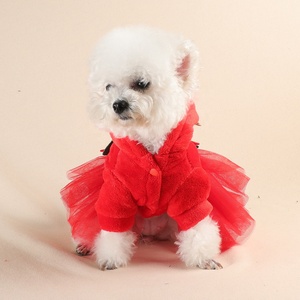 Robes de Noël de haute qualité pour animaux de compagnie, tenues de princesse pour l'hiver, jupes de cosplay pour chiots, vêtements pour petits chiens et chats (Bichon, <span class=keywords><strong>Spitz</strong></span>) - Product Image 5