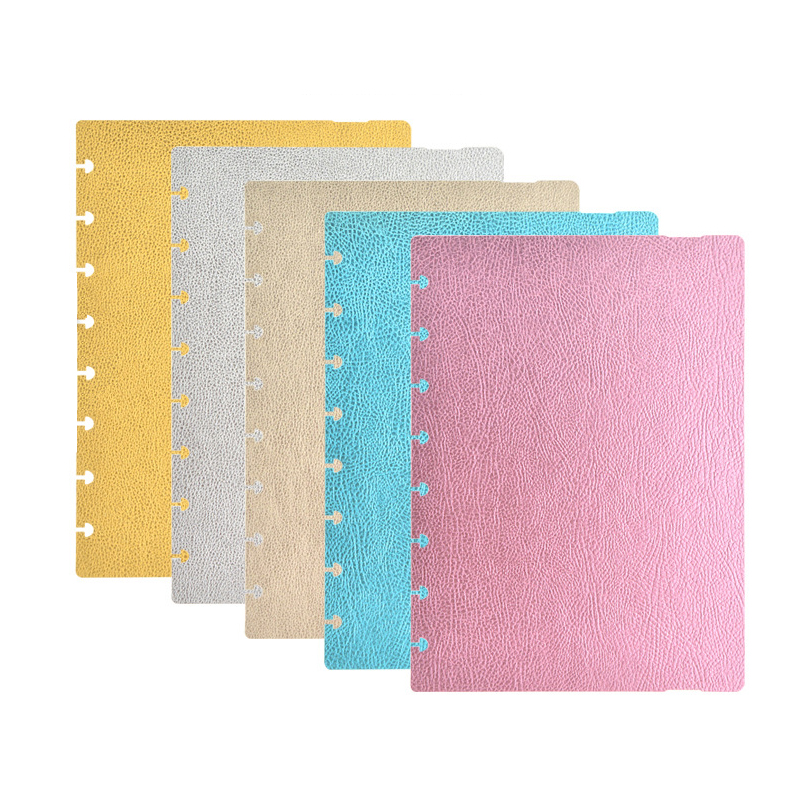 A5 PU защитный чехол для планировщика, кожаный съемный чехол с дисковым креплением