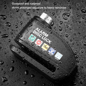 ミニディスクブレーキロックオートバイ自転車スクーターロック110dB自転車アラームロックバイクスクーター用 - Product Image 6