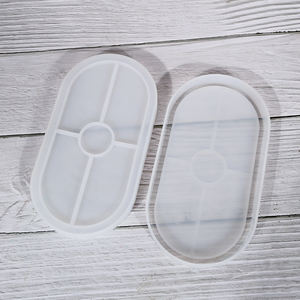 ドリップグルモールド楕円形振り子プレートDIY手作りに使用されるシリコンモールドミラー樹脂 - Product Image 4