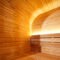 Sauna de Vapor Húmedo de Madera de Abeto para Exteriores, Tamaño Personalizado, Impermeable, para Jardín