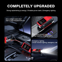 Arrancador de Coches Digital con Inflador de Neumáticos y Monitor de Presión, Material ABS, Presión Máxima de 150 psi para Vehículos y Motocicletas