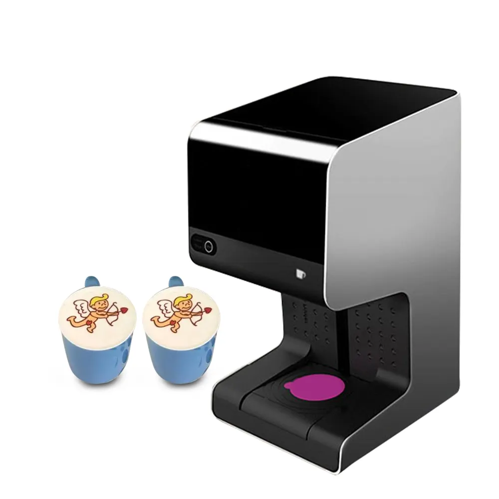 Cappuccino Latte Print Photo Selfie Art For Cafe Restaurant Selfie 3D Coffee Printer Printing Machine Can Set Charge Printing