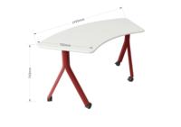 Table de classe collaborative moderne modulaire, bureau d'apprentissage en groupe mobile, cadre en acier durable et écologique, garantie 5 ans, écoles