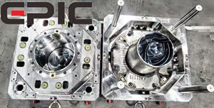 Molde de Parede Fina para Tampa de Balde Plástico com Acabamento de Alto Brilho e Texturizado para Caixas Plásticas Domésticas Estéticas - Product Image 5