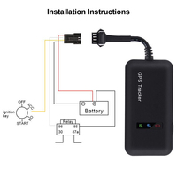 Mini Rastreador GPS GT02D para Autos, Rastreo de Vehículos, Corte de Combustible, Alarma para Motocicletas, Localizador GPS, Plataforma de Rastreo Gratuita, Aplicación GT02