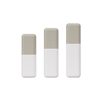 Emballage de bouteille en plastique de soins de la peau carré bleu 30g 40ml 100ml 120ml Bouteille cosmétique de luxe de pompe de lotion de toner