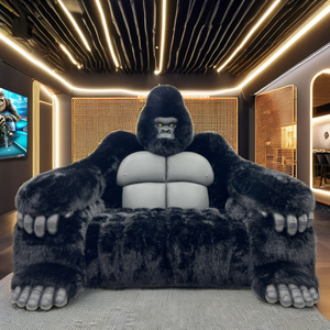 Sofá Personalizado Esponjoso <span class=keywords><strong>Godzilla</strong></span> Nuevo Diseño Para Sala De Estar Interior Conjunto Chesterfield Reclinable Para Lobby De Hotel Villa Cama Con Forma De <span class=keywords><strong>Gorila</strong></span> De Cuero - Product Image 2
