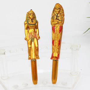 Bolígrafos de Tinta Azul Novedosos de <span class=keywords><strong>Egipto</strong></span>, Logotipo Personalizado al por Mayor, Bolígrafo de Plástico para Oficina y Escuela, Promoción de Firmas, Superficie Dorada, Papelería - Product Image 6