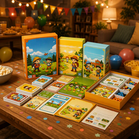Production de jeux de cartes stratégiques pour enfants |   Jeu de société professionnel pour enfants avec accessoires complets