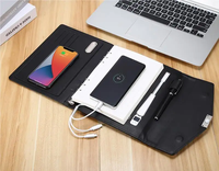 Dernier carnet de notes A5 intelligent en cuir PU avec IA, couverture rigide et élastique personnalisé, idéal pour la prise de notes de conférence