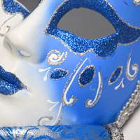 Masque de fête de mascarade intégral, masque vénitien de luxe, masque de carnaval, accessoire artisanal pour fête costumée