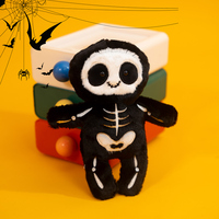 Peluche squelette mignonne, jouet en peluche pour Halloween, poupée douce et moelleuse, décoration de fête d'horreur, cadeau, 3 styles disponibles