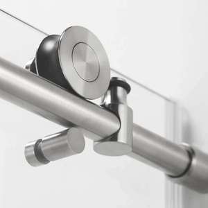 Porte de <span class=keywords><strong>douche</strong></span> sans cadre, cadre en aluminium, <span class=keywords><strong>style</strong></span> carré, salle de bain, <span class=keywords><strong>baignoire</strong></span>, cabine de <span class=keywords><strong>douche</strong></span> coulissante - Product Image 2