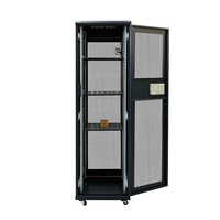 Centre de données en conteneur, armoire de serveur 38U avancée avec système d'éclairage intégré et ventilateurs en stock