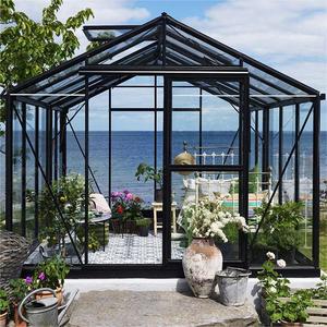 Pérgola de Aluminio de Lujo con Techo de Láminas, Gazebo, Pabellón, Invernadero Exterior, Solárium de Aluminio y Vidrio - Product Image 1