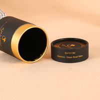 Bouteille d'huile de parfum de luxe personnalisée de 30ml 50ml 100ml Emballage de parfum Boîte de tube de papier cylindrique Emballage de parfum arabe avec EVA