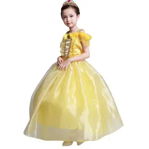 Baige Công Chúa Belle ăn mặc cho cô gái trẻ em cosplay Bella vẻ đẹp và các con thú trang phục công chúa ăn mặc Belle trang phục